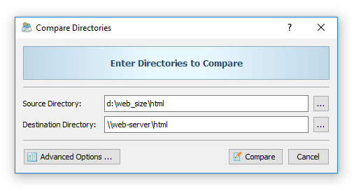 Compare Directories Dialog